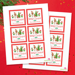 Santa's Elves Christmas Gift Labels