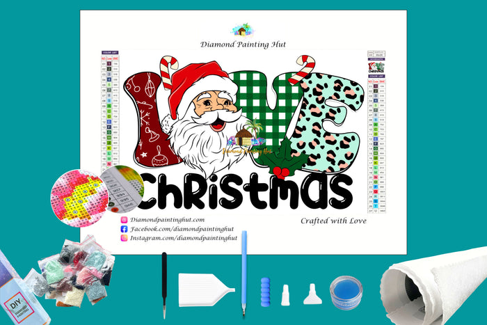 Santa's Love at Christmas Diamond Painting
