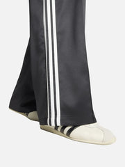 ADIDAS ORIGINALS Satin SST Track Pants - Black – siyah, yan görünüm, beyaz şeritler