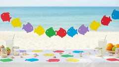 SHAPES ETC. Fish Marble Assorted Color Creative Cut-Outs- 5.5"