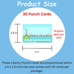 SHAPES ETC. Incentive Punch Cards - Liberty