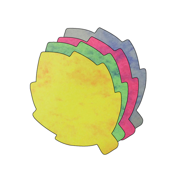 Leaf Marble Assorted Color Creative Cut-Outs- 3" - Creative Shapes Etc.