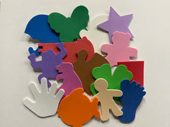 Small Adhesive Assorted Pack Creative Foam Cut-Outs - Creative Shapes Etc.