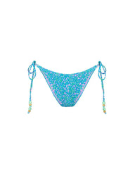 Shirred Dipped Cheeky Tie Bikini Bottom | Ocean Kisses