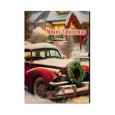 Snowy Car Wreath - Holiday - Classic Edge