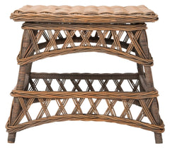 Sora Wicker Accent Table in Natural