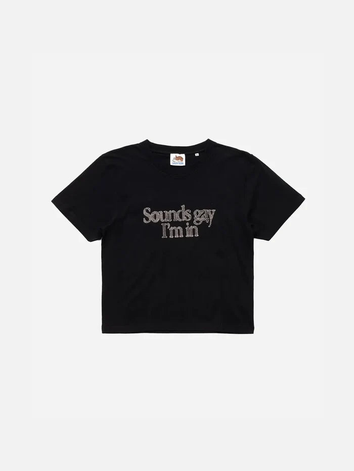 CARNE BOLLENTE Sounds Gay, Im In Baby! - Black - Kategorize edilmemiş T-SHIRT