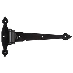 Decorative T-hinges - black - 8 inches