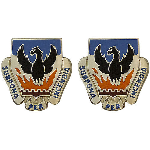 Special Troops Battalion, 3rd Brigade, 4th Infantry Division Unit Crest (Subpona Per Incendia) Army Unit Crests