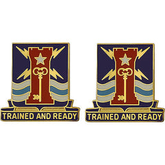 Special Troops Battalion, 4th Brigade, 1st Infantry Division Unit Crest (Trained and Ready) Army Unit Crests