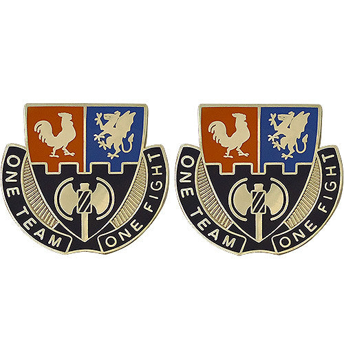 Special Troops Battalion, 4th Brigade, 3rd Infantry Division Unit Crest (One Team One Fight) Army Unit Crests