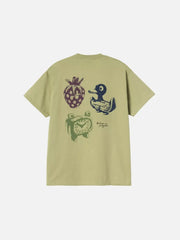 CARHARTT WIP S/S Forma T-Shirt - Gentle Green Heavy Stone Wash - Uncategorized T-SHIRT