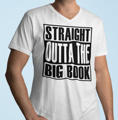 Straight Outta The Big Book AA V-Neck Tee