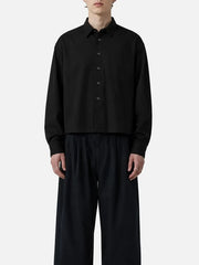 shopi go Sumida Boxy Shirt - Black – siyah, önden görünüm