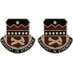 Support Battalion, 5th Brigade Combat Team, 1st Armored Division Unit Crest (Support in Strength) Army Unit Crests