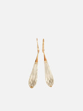 NES VINTAGE Swarovski Clear Crystal Teardrop Drop Earrings – Rose Gold Tone, önden görünüm