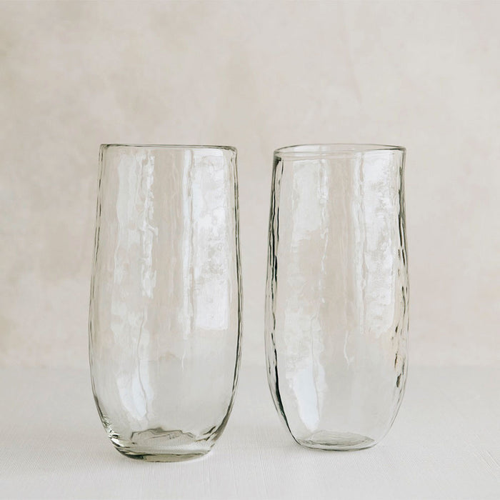 Tall Dimpled Glass Set of Four
