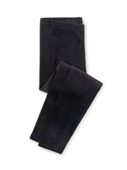 Tea Collection Velour Leggings in Jet Black