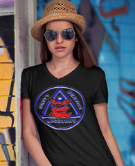 Teddy On AA Symbol AA V-Neck Tee