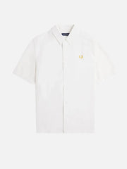 FRED PERRY Textured Seersucker Shirt - White - Shirts GÖMLEK