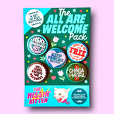 The All Are Welcome Pack - 5 Pack Buttons