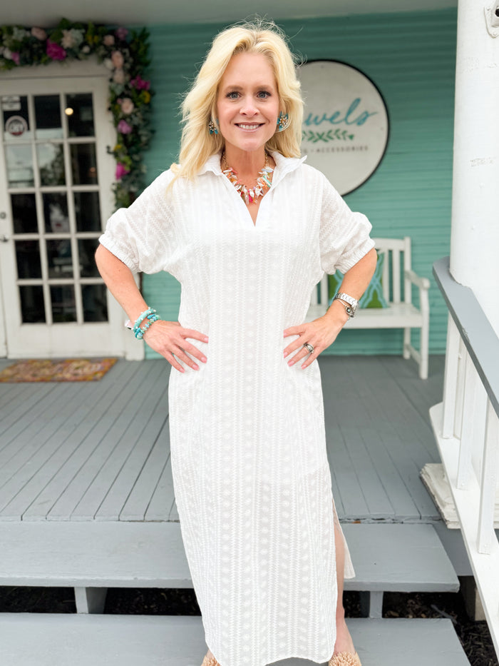 white maxi dress
