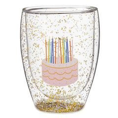 The Double Wall Confetti Glass-Cake