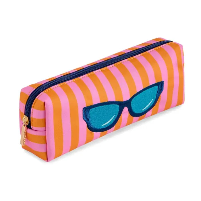 The Glasses Zip Pouch-Orange