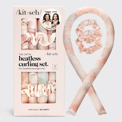 The Satin Heatless Curling Set-Sunset Tie Dye