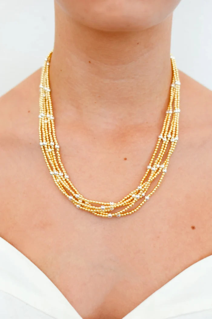 The Stacked Necklace-Gold