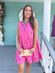 The Trinna Floral Dress-Pink