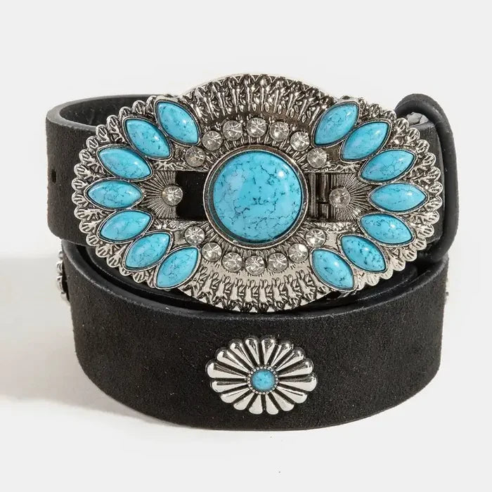 The Turquoise Concho Belt-3 Colors