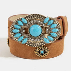 The Turquoise Concho Belt-3 Colors