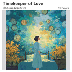 Timekeeper of Love Diamond Painting Kit-40x40cm (16x16 in)-Heartful Diamonds