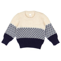 Tun Tun Alan Sweater in Navy Multi