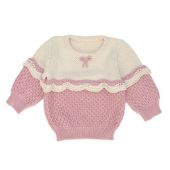 Tun Tun Amelie Sweater in Rose Quartz
