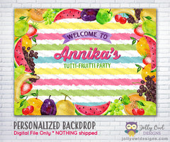 Tutti Fruitti Party Backdrop