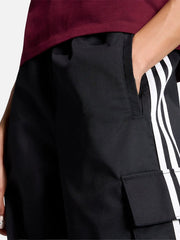 ADIDAS ORIGINALS Twill 3-Stripes Cargo Pants - Black/White – Black/White, yan görünüm
