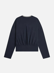 FRED PERRY Twin Tipped L/S T-Shirt – navy/white, arka görünüm
