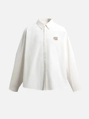 SEVDRUS Typewriter Shirt - White – beyaz, önden görünüm