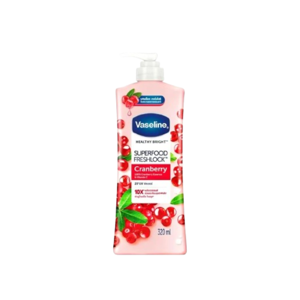 Vaseline Healthy Bright Superfood Freshlock Cranberry Body Lotion 320Ml