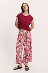 Vickyy EcoVero™ Trousers - Berry Bird