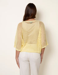 Round Neck Net Top