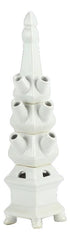 White Porcelain Tulipiere by The Enchanted Home