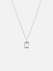 ATOLYEWOLF White Stone Neklace in Silver - Necklaces KOLYE
