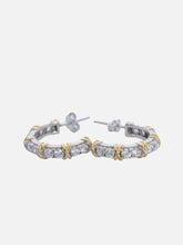 X STUDIO X-Axis Hoop Earrings – Gold & Silver, önden görünüm