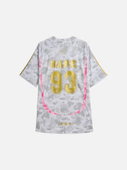 ADIDAS ORIGINALS adidas x Bape Teamgeist Tee - White – beyaz, arka görünüm