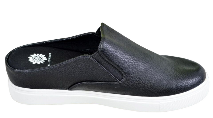 Yellow Box Black Women’s Mule Backless Flats