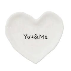 You and Me Heart Dish - Madison's Niche