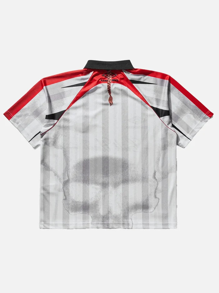 UMBRO 01 03 Polo - White Red - Polos T-SHIRT
